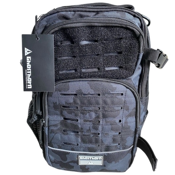 Ghosthorn New Black Camouflage Tactical Fishing Waterproof Lightweight Backpack - Picture 2 of 12